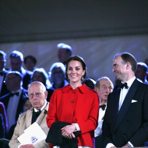 Kate Middleton, duchesse de Cambridge, lors du spectacle équestre présenté le 15 mai 2016 au château de Windsor en l'honneur des 90 ans de la reine Elizabeth II.