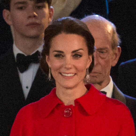 Kate Middleton, duchesse de Cambridge, lors du spectacle équestre présenté le 15 mai 2016 au château de Windsor en l'honneur des 90 ans de la reine Elizabeth II.