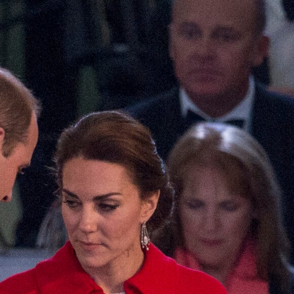 Le prince William et la duchesse Catherine de Cambridge lors du spectacle équestre présenté le 15 mai 2016 au château de Windsor en l'honneur des 90 ans de la reine Elizabeth II.