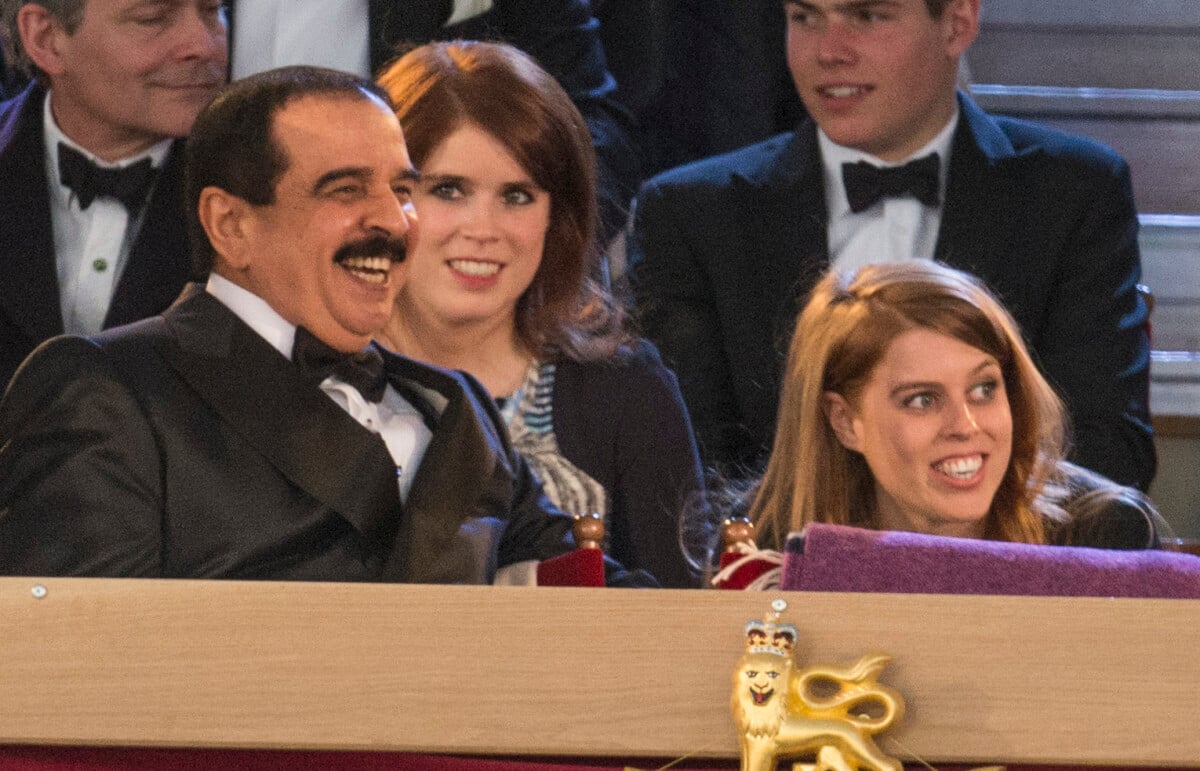 Photo Le roi du Bahrein, Hamed ben Issa Al Khalifa, la princesse