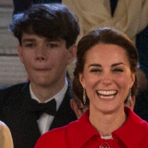 Kate Middleton, duchesse de Cambridge, lors du spectacle équestre présenté le 15 mai 2016 au château de Windsor en l'honneur des 90 ans de la reine Elizabeth II.