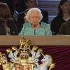 La reine Elizabeth II lors du spectacle équestre présenté le 15 mai 2016 au château de Windsor pour ses 90 ans.