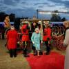 La reine Elizabeth II et le prince Philip lors du spectacle équestre présenté le 15 mai 2016 au château de Windsor en l'honneur des 90 ans de la reine Elizabeth II.