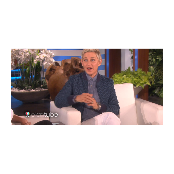 Ellen DeGeneres présente le Ellen DeGeneres Show, le vendredi 13 mai 2016.
