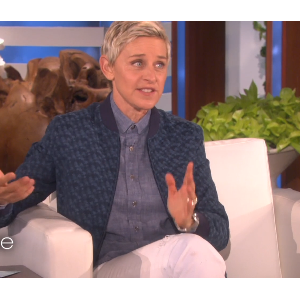 Ellen DeGeneres présente le Ellen DeGeneres Show, le vendredi 13 mai 2016.