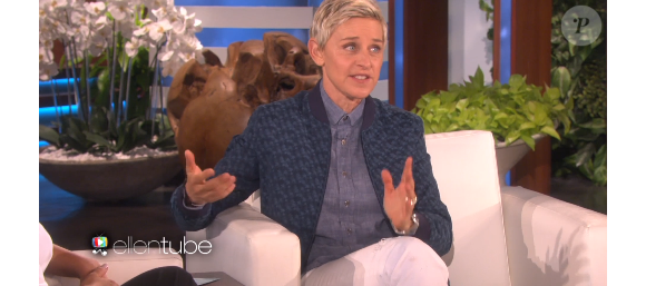 Ellen DeGeneres présente le Ellen DeGeneres Show, le vendredi 13 mai 2016.