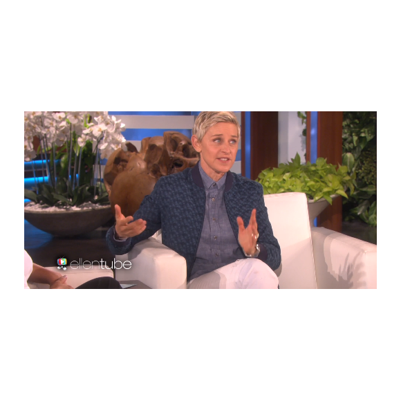 Ellen DeGeneres présente le Ellen DeGeneres Show, le vendredi 13 mai 2016.