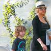 Exclusif - Christina Aguilera se rend à un pique-nique organisé par l'école de son fils Max à Santa Monica, le 2 septembre 2014.