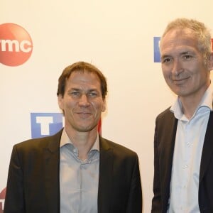 Rudi Garcia, Christian Jeanpierre - Conférence de presse de TF1 pour le lancement de l'Euro 2016 à Paris le 17 mai 2016. © Coadic Guirec/Bestimage