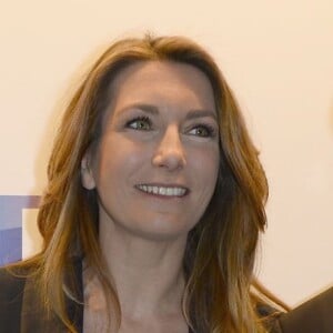 Gilles Bouleau, Anne-Claire Coudray et Jean-Pierre Pernaut - Conférence de presse de TF1 pour le lancement de l'Euro 2016 à Paris le 17 mai 2016. © Coadic Guirec/Bestimage