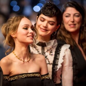 Louis-Do de Lencquesaing, Lily-Rose Depp et Soko - Montée des marches du film "La Danseuse" lors du 69ème Festival International du Film de Cannes. Le 13 mai 2016. © Dominique Jacovides-Cyril Moreau/Bestimage