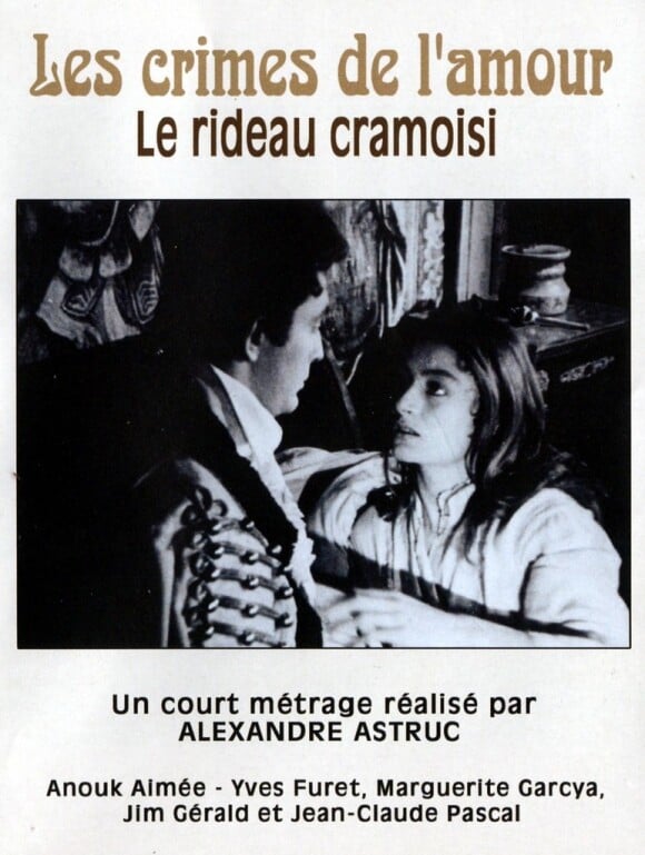 Affiche du film Le Rideau cramoisi réalisé par Alexandre Astruc