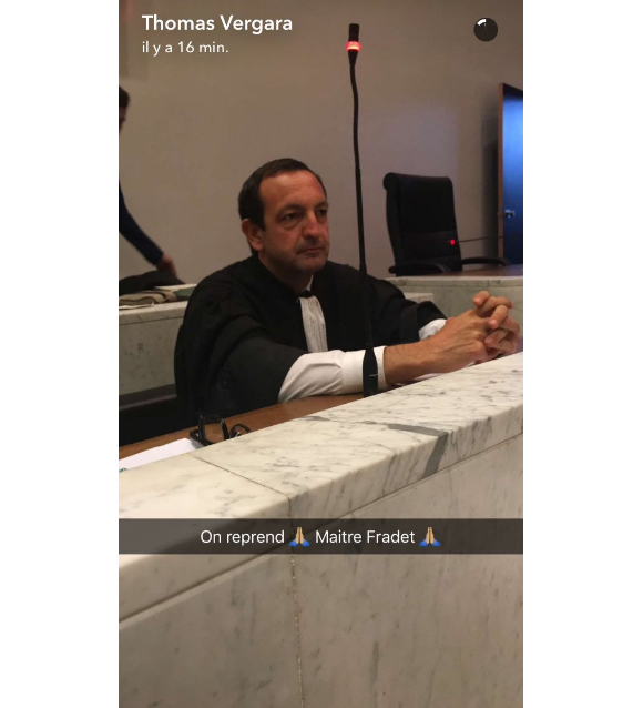 Thomas Vergara publie sur Snapchat en direct du procès et scandalise Internet. Ici, son avocat