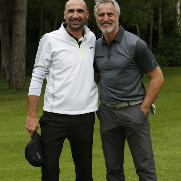 Exclusif - Jérôme Alonzo, David Ginola à la 15e édition des Balles Blanches au Golf du Prieuré à Sailly, le 2 juin 2015.