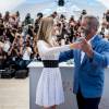 Mel Gibson et Erin Moriarty - Photocall du film "Blood Father" lors du 69e Festival International du Film de Cannes, le 21 mai 2016. © Cyril Moreau - Olivier Borde/Bestimage