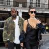 Kim Kardashian et son mari Kanye West arrivent au restaurant "C" dans le quartier de Mayfair à Londres, le 21 mai 2016.