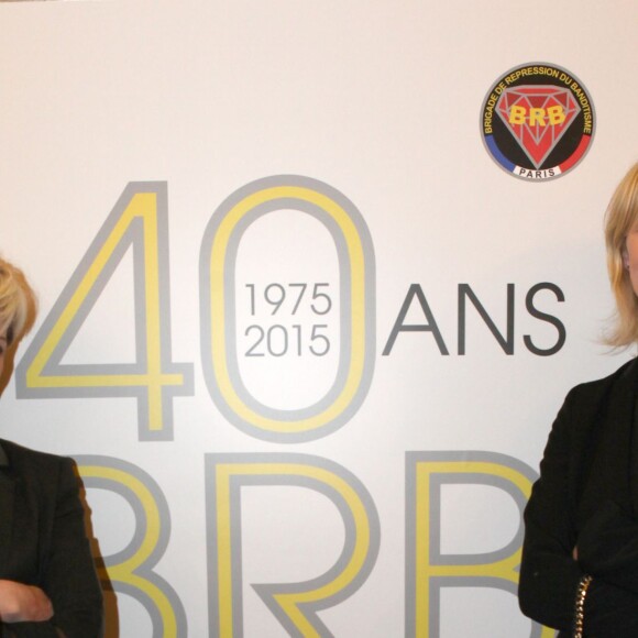 Exclusif - Nathalie Perez (France 3 National) et une amie - Soirée des 40 ans de la BRB (Brigade de répression du banditisme) dans les salons du théâtre du Châtelet à Paris le 17 mai 2016. Jean-Marie Bigard qui fêtait son 62ème anniversaire a dit en plaisantant qu'il préférait faire la fête avec des flics plutôt qu'avec sa femme et ses amis. © Didier Sabardin/Bestimage