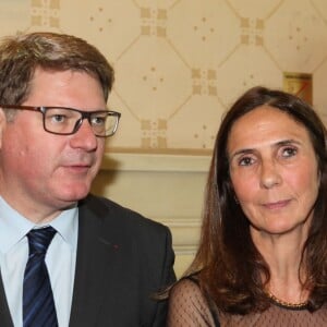 Exclusif - Christian Sainte, nouveau patron de la Police Judiciaire au 36 quai des Orfèvres et Agnès Zanardi, commissaire divisionnaire, chef de la brigade de répression du banditisme (BRB) - Soirée des 40 ans de la BRB (Brigade de répression du banditisme) dans les salons du théâtre du Châtelet à Paris le 17 mai 2016. Jean-Marie Bigard qui fêtait son 62ème anniversaire a dit en plaisantant qu'il préférait faire la fête avec des flics plutôt qu'avec sa femme et ses amis. © Didier Sabardin/Bestimage