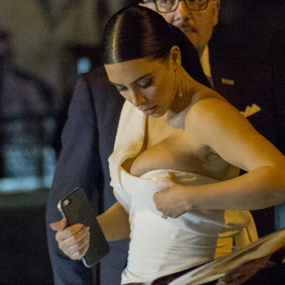 Kanye West et Kim Kardashian sont allés dîner au restaurant après avoir assisté à l'opéra "La Traviata" à Rome. Le 22 mai 2016