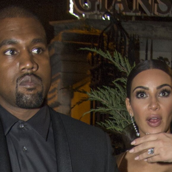 Kanye West et Kim Kardashian sont allés dîner au restaurant après avoir assisté à l'opéra "La Traviata" à Rome. Le 22 mai 2016