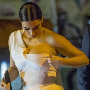 Kanye West et Kim Kardashian sont allés dîner au restaurant après avoir assisté à l'opéra "La Traviata" à Rome. Le 22 mai 2016