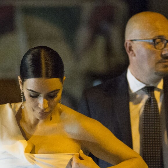 Kanye West et Kim Kardashian sont allés dîner au restaurant après avoir assisté à l'opéra "La Traviata" à Rome. Le 22 mai 2016