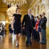 Le roi Philippe et la reine Mathilde de Belgique présidaient le 22 mai 2016 au palais royal à Bruxelles une cérémonie d'hommage aux victimes des attentats terroristes perpétrés le 22 mars 2016.