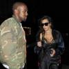 Kim Kardashian et son mari Kanye West arrivent au restaurant "Hakkasan" à Londres, le 21 mai 2016