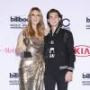 Céline Dion et son fils René Charles Angélil - Press room de la soirée Billboard Music Awards à T-Mobile Arena à Las Vegas, le 22 mai 2016  © Mjt/AdMedia via Bestimage22/05/2016 - Las Vegas