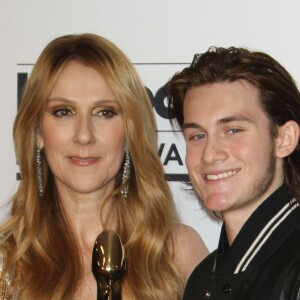 Céline Dion et son fils René Charles Angélil - Press room de la soirée Billboard Music Awards à T-Mobile Arena à Las Vegas, le 22 mai 2016