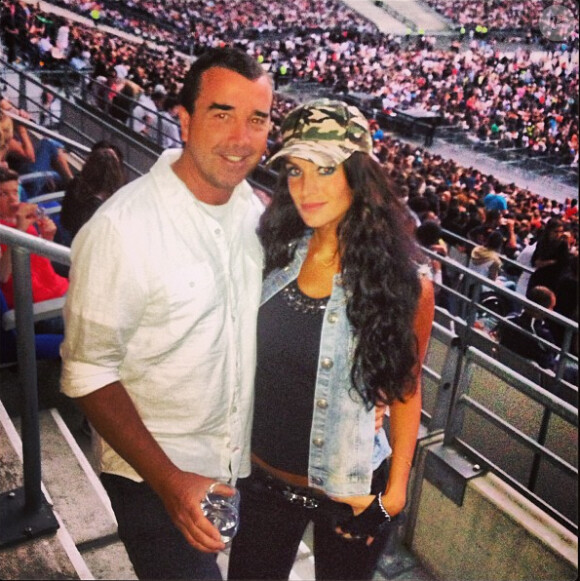 Jade Foret et Arnaud Lagardère au concert de Rihanna