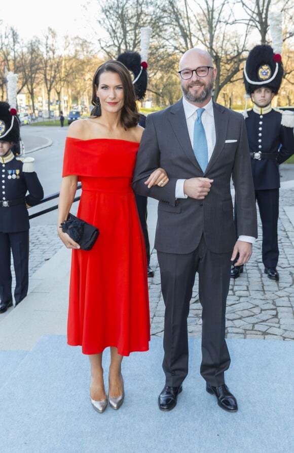 Oscar Magnuson et sa femme Emma au concert pour le 70e anniversaire du roi Carl XVI Gustaf de Suède au Musée Nordic à Stockholm le 29 avril 2016