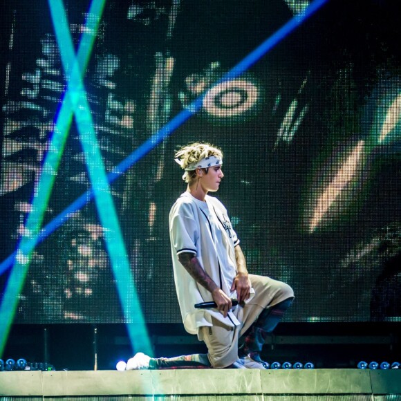 Justin Bieber en concert à Auburn Hills dans le cadre de sa tournée "The Purpose World Tour", le 26 avril 2016. © Marc Nader/Zuma Press/Bestimage