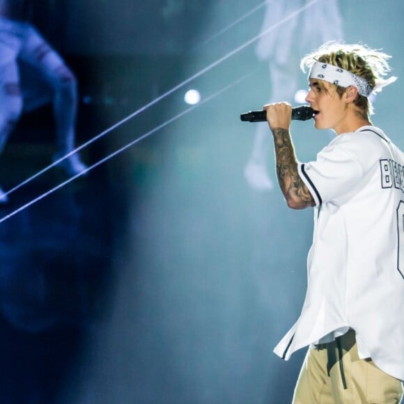 Justin Bieber en concert à Auburn Hills dans le cadre de sa tournée "The Purpose World Tour", le 26 avril 2016. © Marc Nader/Zuma Press/Bestimage