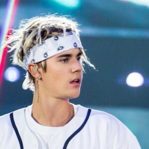 Justin Bieber en concert à Auburn Hills dans le cadre de sa tournée le 26 avril 2016. © Marc Nader/Zuma Press/Bestimage
