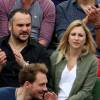 François-Xavier Demaison et sa compagne Anaïs Tihay dans les tribunes de Roland Garros le 26 mai 2016. © Dominique Jacovides / Bestimage