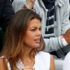 Noura El Swekh (compagne de Jo-Wilfried Tsonga) dans les tribunes de Roland Garros le 26 mai 2016. © Dominique Jacovides / Bestimage