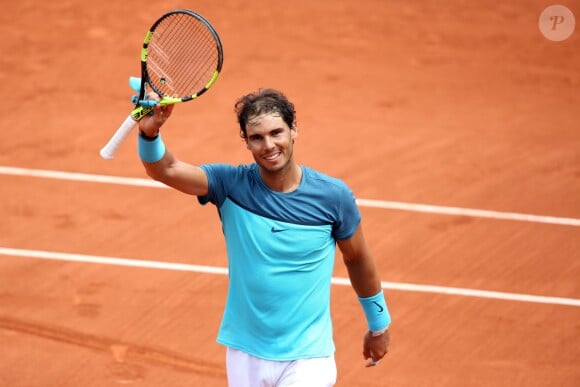 Rafael Nadal se qualifie faca à Facundo Bagnis lors du 2ème tour des internationaux de tennis de Roland Garros à Paris le 26 mai 2016. © Dominique Jacovides / Bestimage