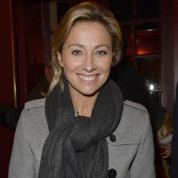 Exclusif - Anne-Sophie Lapix - People à la générale de la pièce "A torts et à raison" au théâtre Hébertot à Paris le 25 janvier 2016. © Coadic Guirec/Bestimage