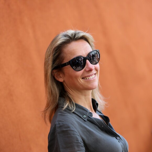 Anne-Sophie Lapix - People dans le village lors de la finale du tournoi de tennis de Roland-Garros à Paris, le 7 juin 2015.