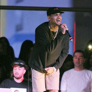 Chris Brown lance sa série de soirées "Nightsplash" au Drai's Beachclub situé dans l'hôtel et casino Cromwell à Las Vegas, le 26 avril 2016.
