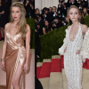 Amber Heard et Lily-Rose Depp au Met Gala le 2 mai 2016 à New York (photomontage)