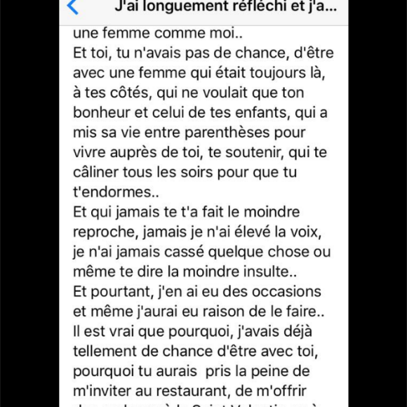 La lettre de rupture de Loana à Fred Cauvin