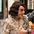Exclusif - Yvan Attal joue le rôle d'un travesti avec Sabine Azéma, sur le tournage du film "Raid Dingue", à Bruxelles, réalisé par Dany Boon. La scène se déroule lors d'une gay pride. Belgique, Bruxelles, 22 avril 2016