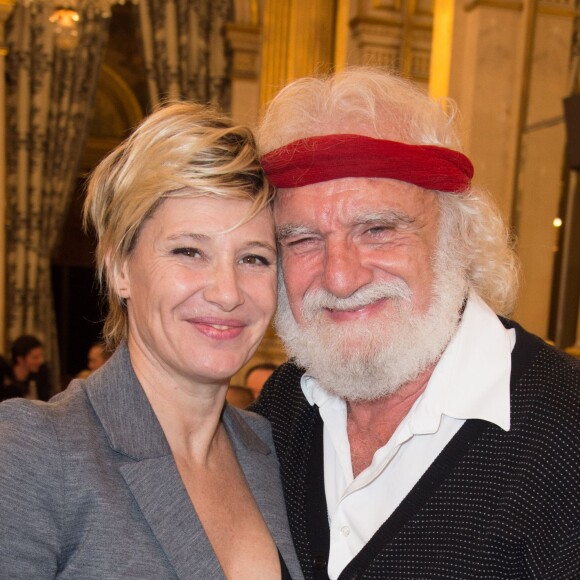 Maïtena Biraben et Daniel Herrero - Dîner de la FIDH (Fédération International des Droits de l'Homme) à l'Hôtel de Ville de Paris le 8 décembre 2015.