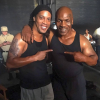 Photo de Ronaldinho et Mike Tyson publiée le 2 juin 2016.