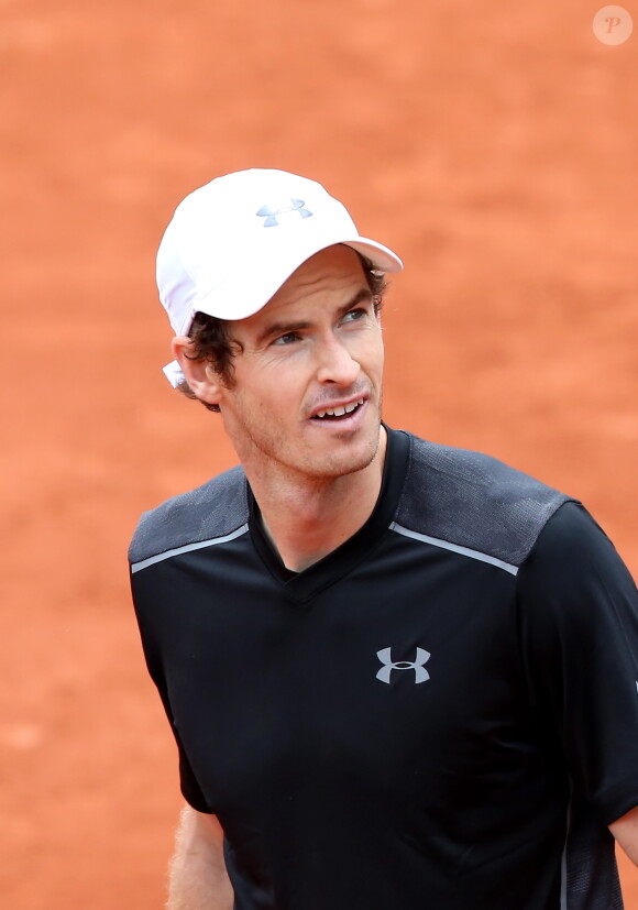 Andy Murray s'est qualifié pour le 2ème tour des Internationaux de France de Tennis de Roland Garros. Le 24 mai 2016 © Dominique Jacovides / Bestimage