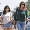 Kylie Jenner et son père Caitlyn Jenner à la sortie du Counrty Martin à Malibu, le 3 juin 2016.