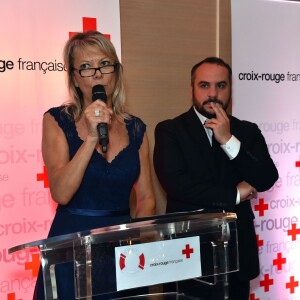 Semi-exclusif - François Xavier Demaison et Marika Roman, présidente de l'unité locale de la Croix-Rouge, participent au gala annuel de la Croix-Rouge française dans le cadre du prestigieux hôtel Eden Roc au Cap d'Antibes, le 3 juin 2016. © Bruno Bébert / Bestimage