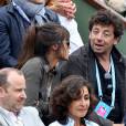 Patrick Bruel et sa compagne Caroline Nielsen dans les tribunes de la finale homme des internationaux de France de Roland Garros à Paris le 5 juin 2016. Moreau-Jacovides / Bestimage05/06/2016 - Paris